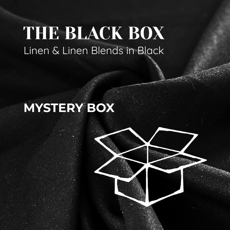 The Black Box: Linen Edition - Assortment of Black Linen & Linen Blends | Mystery Box