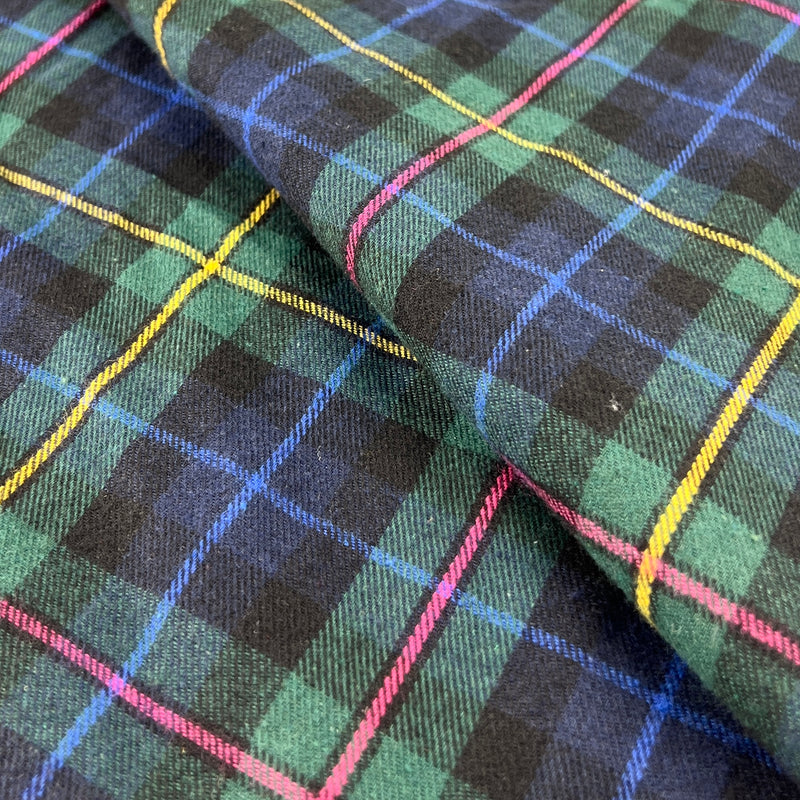 Tartan Plaid Flannel Shirting - Hunter | SKU 7828 #S167