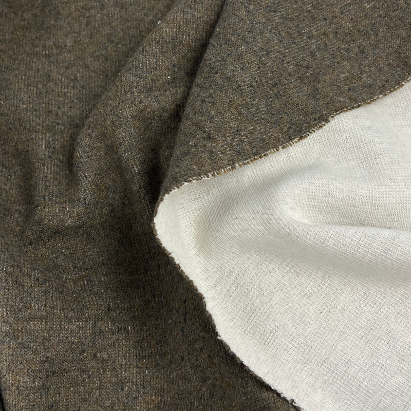 Taupe Heather DTY Brushed Double Knit - 36" Roll End