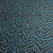 Teal & Black Zebra Challis - 100% Rayon, 57" Wide