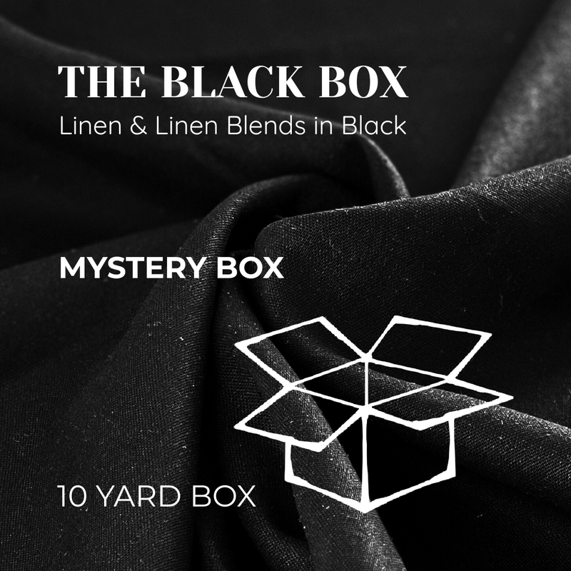 The Black Box: Linen Edition - Assortment of Black Linen & Linen Blends | Mystery Box