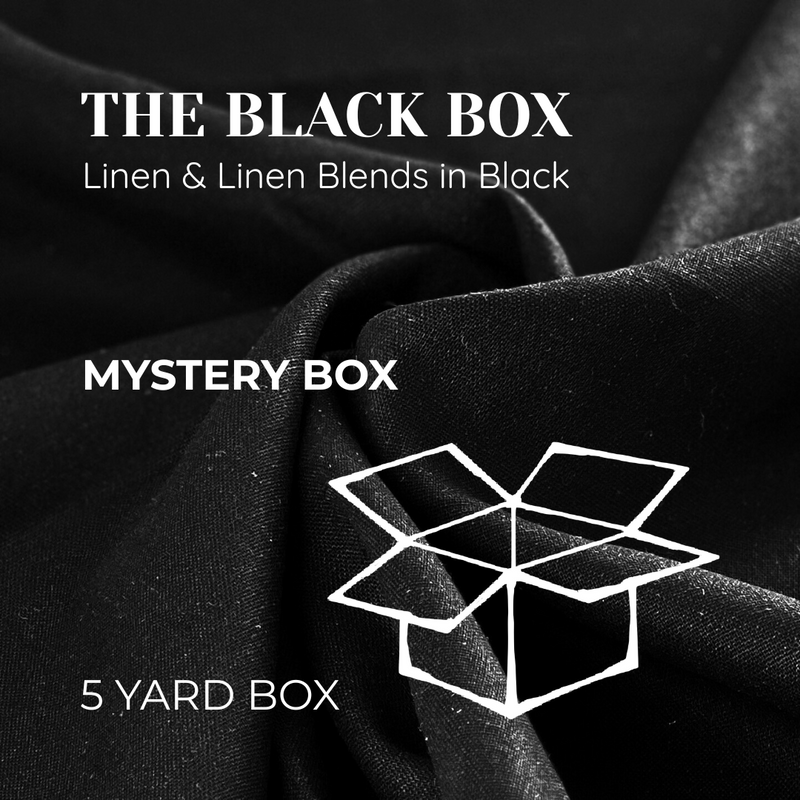 The Black Box: Linen Edition - Assortment of Black Linen & Linen Blends | Mystery Box