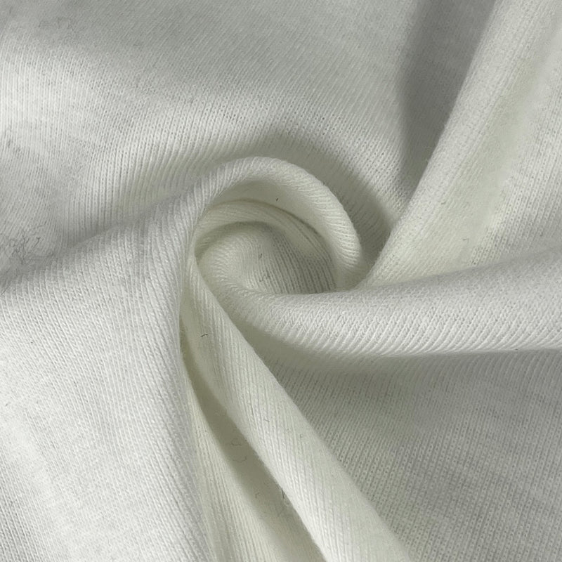 Tubular 100% Cotton Rib - White | SKU 7867 #S815