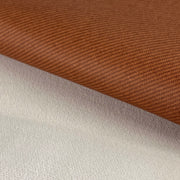 Twill-Grain Marine Vinyl - Cinnamon | SKU 7841 #S179 Plush Polyester Backing