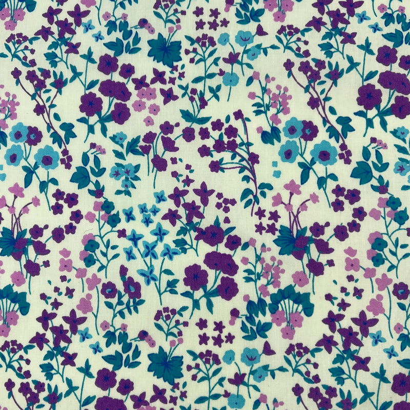 Varied Ditsy - Floral Printed Polyester/Cotton Woven by EasyCare - SKU 8078 #U164