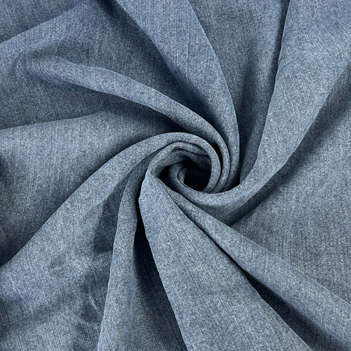 Washed Lightweight 100% Tencel Denim - Blue Wash | SKU 8068