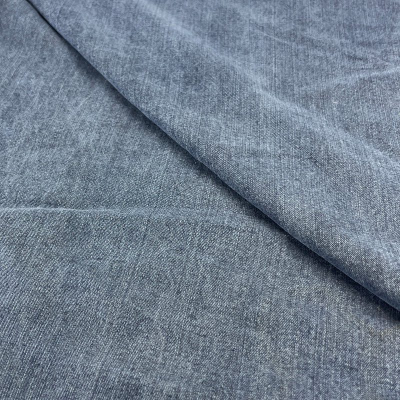 Washed Lightweight 100% Tencel Denim - Blue Wash | SKU 8068