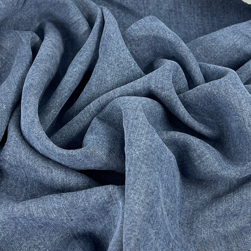Washed Lightweight 100% Tencel Denim - Blue Wash | SKU 8068
