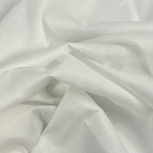 White 100% Cotton Broadcloth Fabric Lightweight