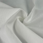 White 100% Cotton Lightweight Broadcloth Fabric