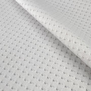 White Athletic Mesh Knit Fabric – 1/4" Hole Football Mesh Style | SKU 4426