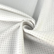 White Athletic Mesh Knit Fabric – 1/4" Hole Football Mesh Style | SKU 4426