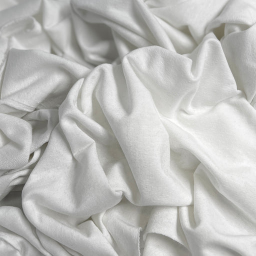 White Cotton/Spandex French Terry Knit - SKU 8077