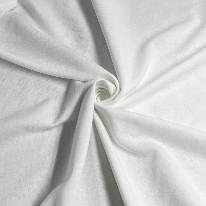 White Cotton/Spandex French Terry Knit - SKU 8077