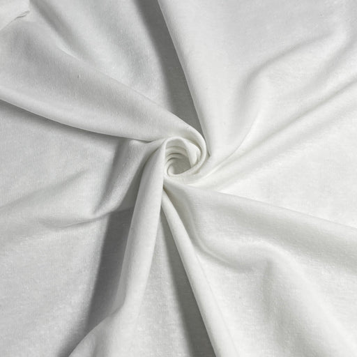 White Cotton/Spandex French Terry Knit - SKU 8077