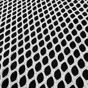 White Football Mesh | SKU 7781 #S106 Contrasted Against Black Background