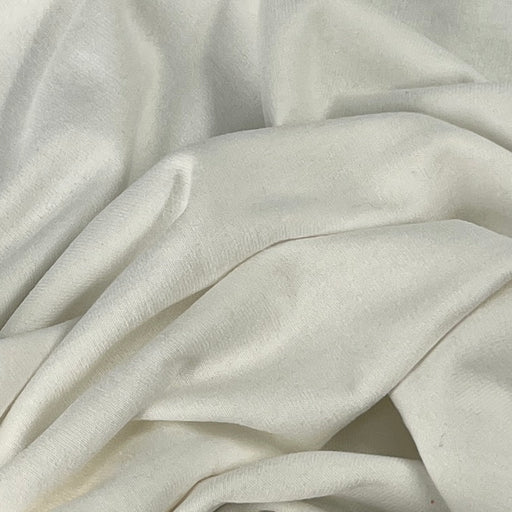 White Sweatshirt Fleece Knit Fabric - 8.5 Ounce 