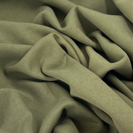 Sweatshirt Fleece from American Giant Apparel in olive green color bunched 