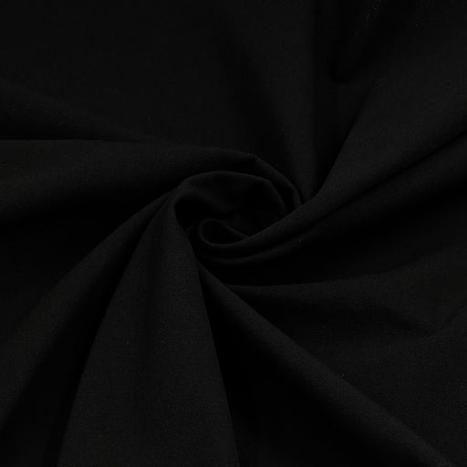 Closeup of black trigger poplin by Galey & Lord