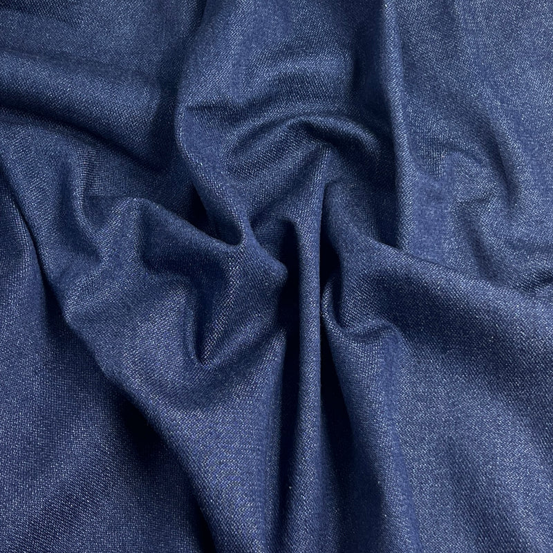 Indigo Denim - Broken Twill, 12oz, Cotton/Spandex, 65" Wide - 8178 #U61