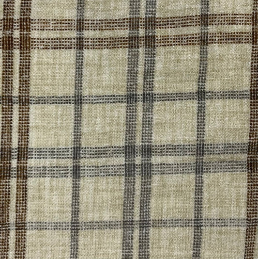 Mocha Tartan Upholstery - SKU 7584E #S119