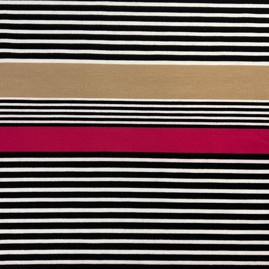 Black & Khaki | Random Stripe Jersey R|S - SKU 7501C #S/GG