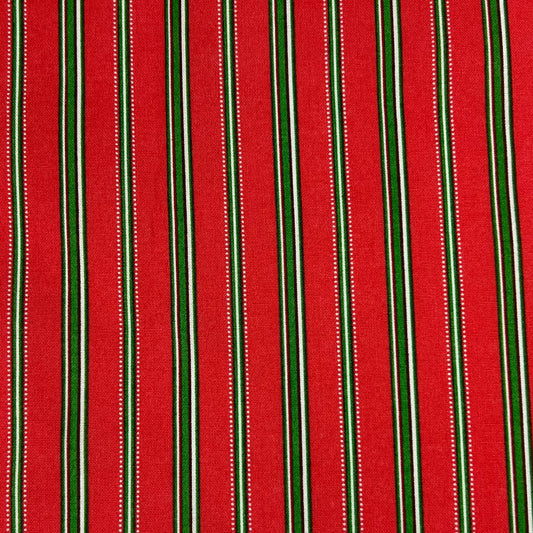 Christmas Stripe | Cotton Quilting Prints - SKU 7635B #U16