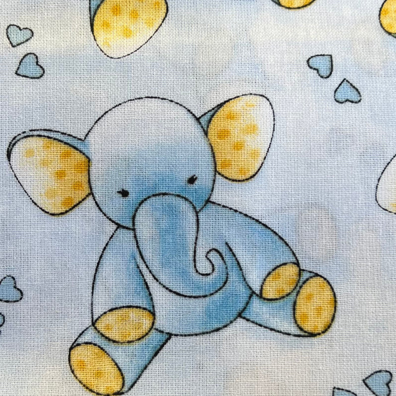 Elephants - Blue | Fat Quarter 6-Pack
