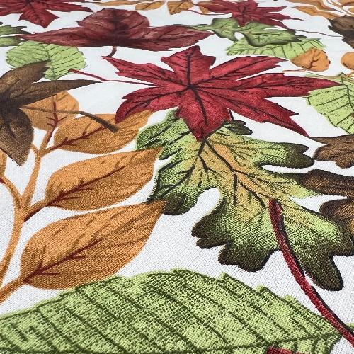 Cracked Leaves | Harvest Print Shirting - SKU 7634C #U18 flat