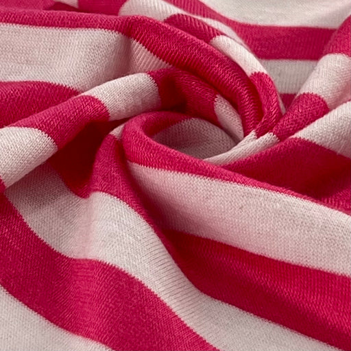 Hot Pink | Stripe Jersey R|S - SKU 7501D #S/GG