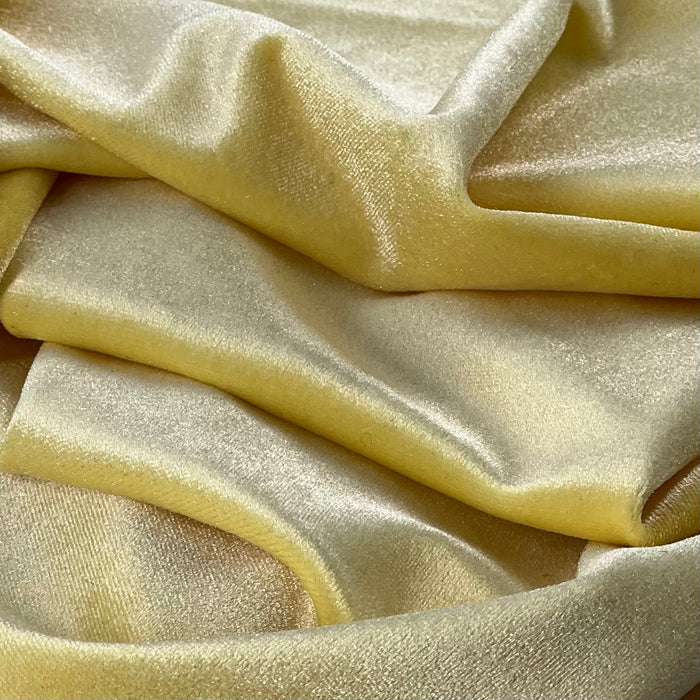 Pale Yellow | Stretch Velvet - SKU 7503 #U16