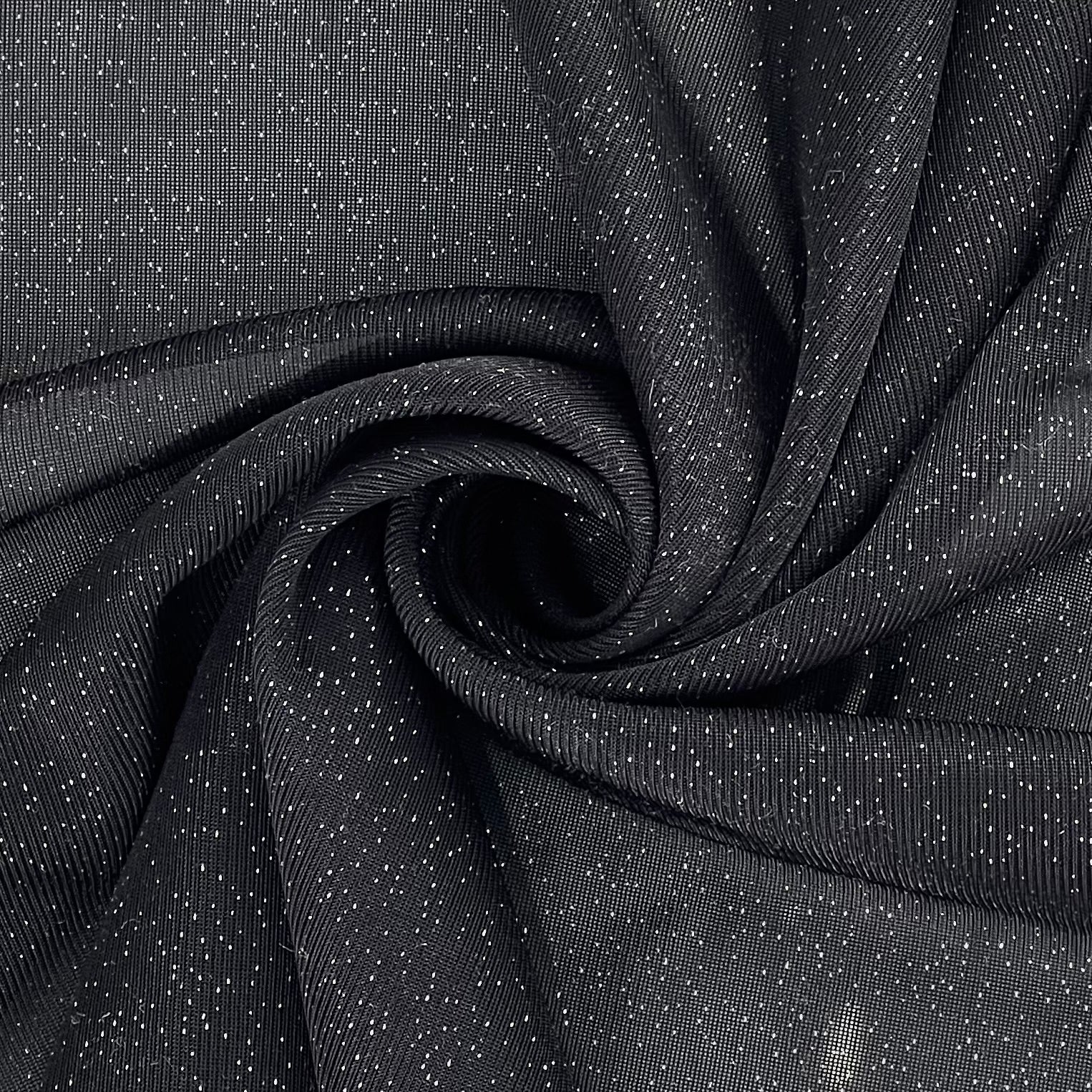 Black | Glitter Dusted Sheer Knit - SKU 7310 #S822