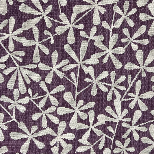 Purple Leaf Jacquard Upholstery - SKU 7584C #S121