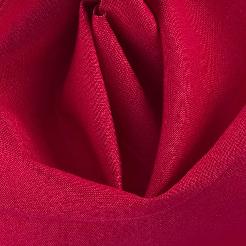 Red #S59 Encore Linen Woven Fabric - SKU 7139D
