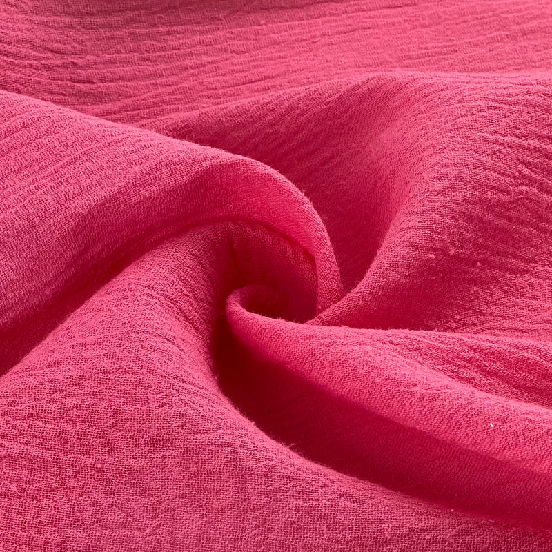 100% Cotton 50” Bubble Gauze - Pink | SKU 2815B #U98