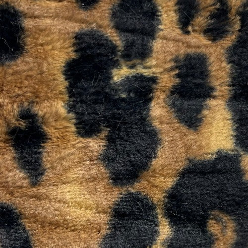 Big Cat Brown | Safari Print Faux Mink (Avg. 50 Yard Roll)
