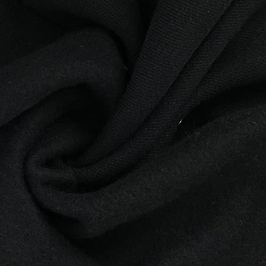Black | Champion-Weight Cotton-Rich Sweatshirt Fleece - SKU 7313SF #S138