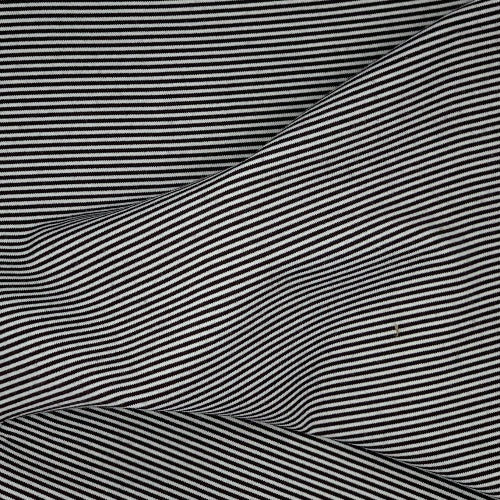 Brown/Ecru #UB/SS 1/16 Modal Designer Yarn Dye Stripe Polyester/Spandex Jersey Knit Fabric - SKU 2827