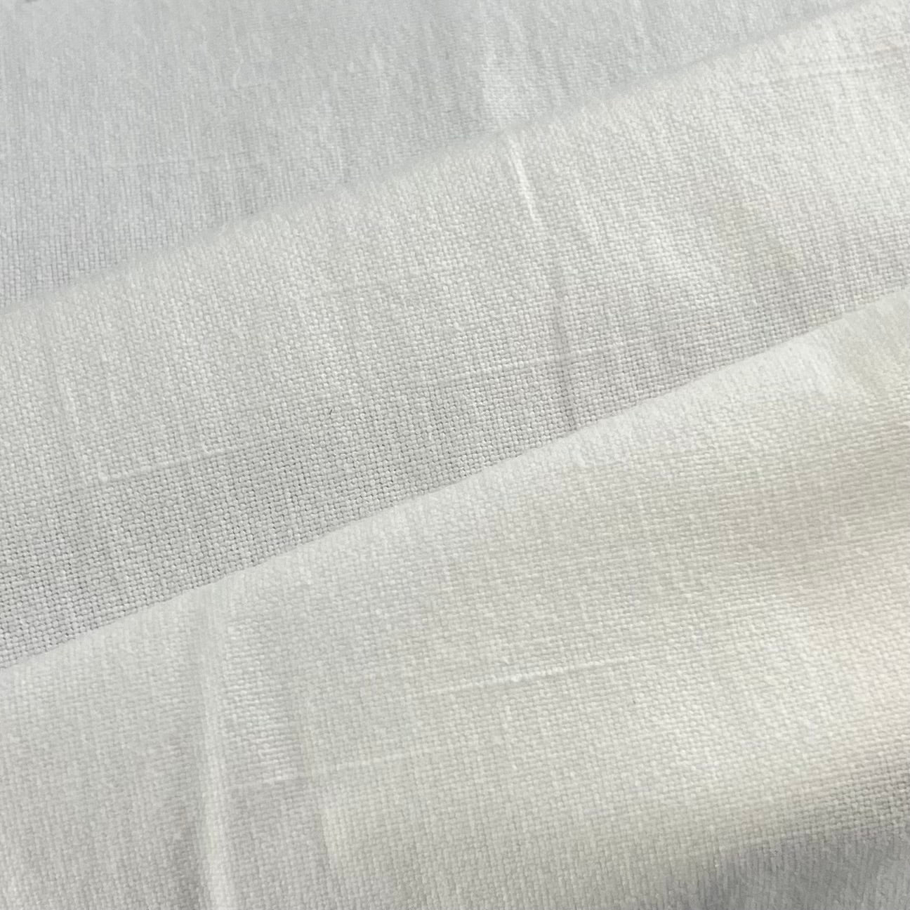 White | Faux Linen Slub Upholstery - SKU 7425 #U163