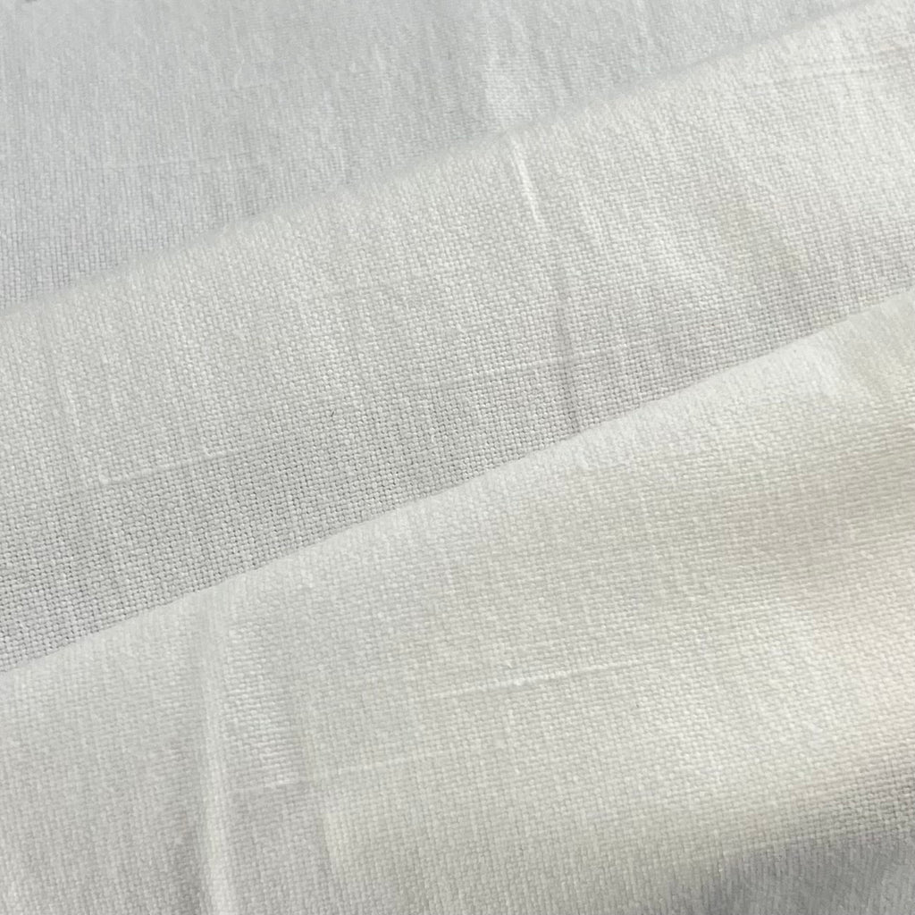 White  Faux Linen Slub Upholstery - SKU 7425 #U163 — Nick Of Time Textiles