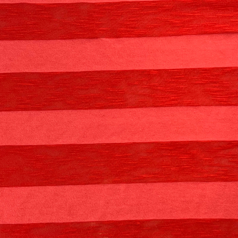 Red | Tonal Stripe Jersey R|S - SKU 7501B #S/FF-2