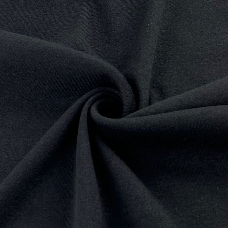 Black | Cotton Rib (Tubular) 6 Ounce - SKU 7449 #S201