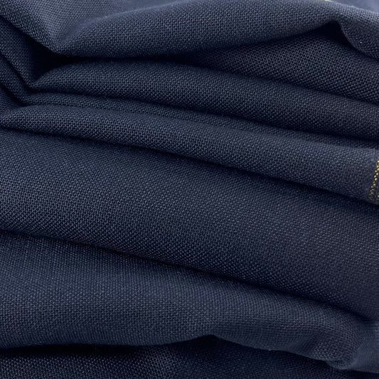 Navy Poly/Wool Suiting | REMNANTS - SKU 90287