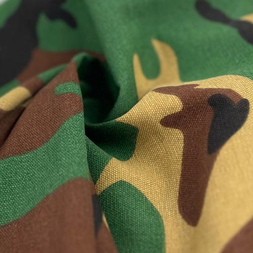 Woodland Camouflage Print Canvas twist