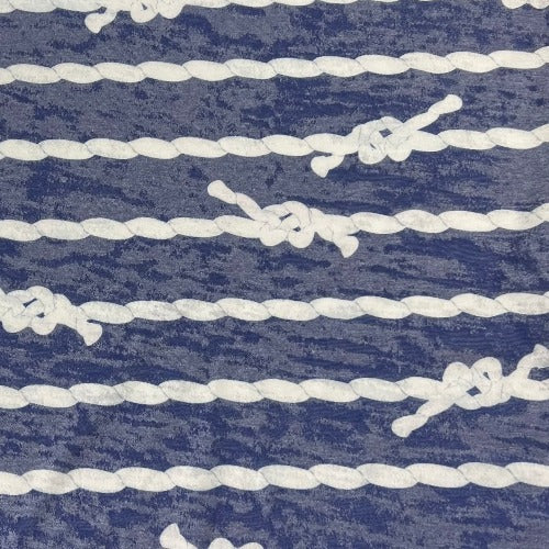 Sailor's Knot Print Burnout Jersey - SKU 7587A #S160A