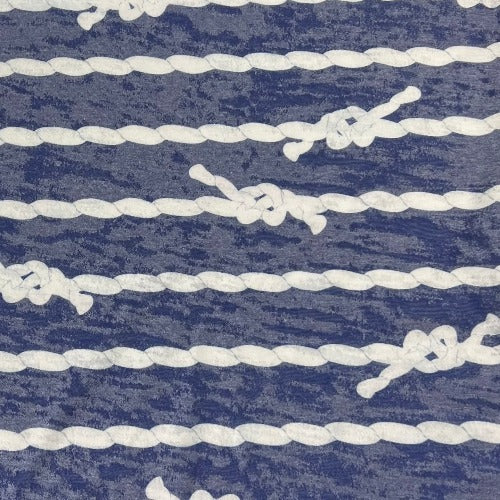 Sailor's Knot Print Burnout Jersey - SKU 7587A #S160A