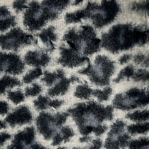 Snow Leopard | Safari Print Faux Mink (Avg. 50 Yard Roll) — Nick Of ...