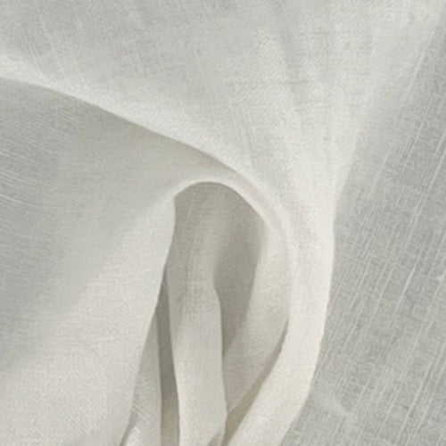 White #U2 Linen Woven Fabric - SKU 7143