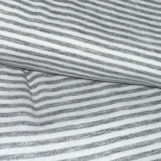Grey | 1/8" Stripe Jersey (128" REMNANT) - SKU 90258