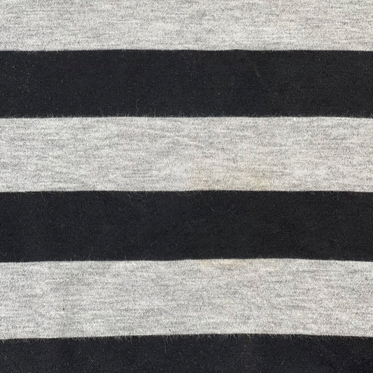 Black & Grey | Stripe Jersey R|S - SKU 7501B #S/GG
